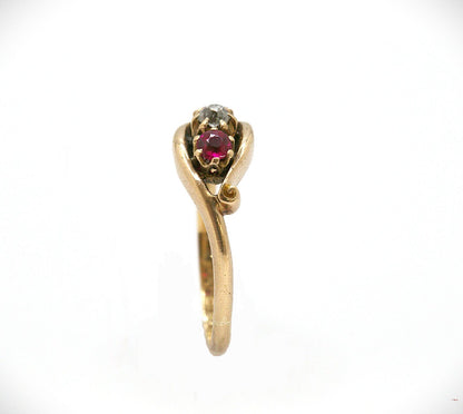 Ruby & Diamond Trilogy Ring