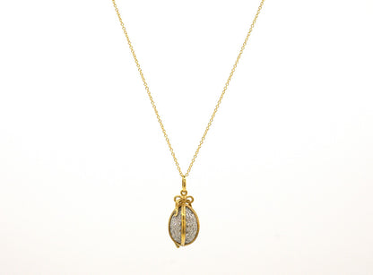 Tiffany & Co Jean Schlumberger Egg Charm 18ct Gold With Chain