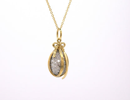Tiffany & Co Jean Schlumberger Egg Charm 18ct Gold With Chain