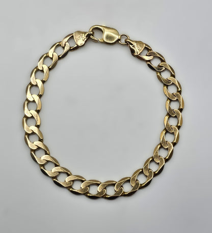 Curb Bracelet 9ct Yellow Gold