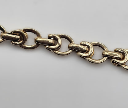 Double Link Bracelet 9ct Yellow Gold Bracelet