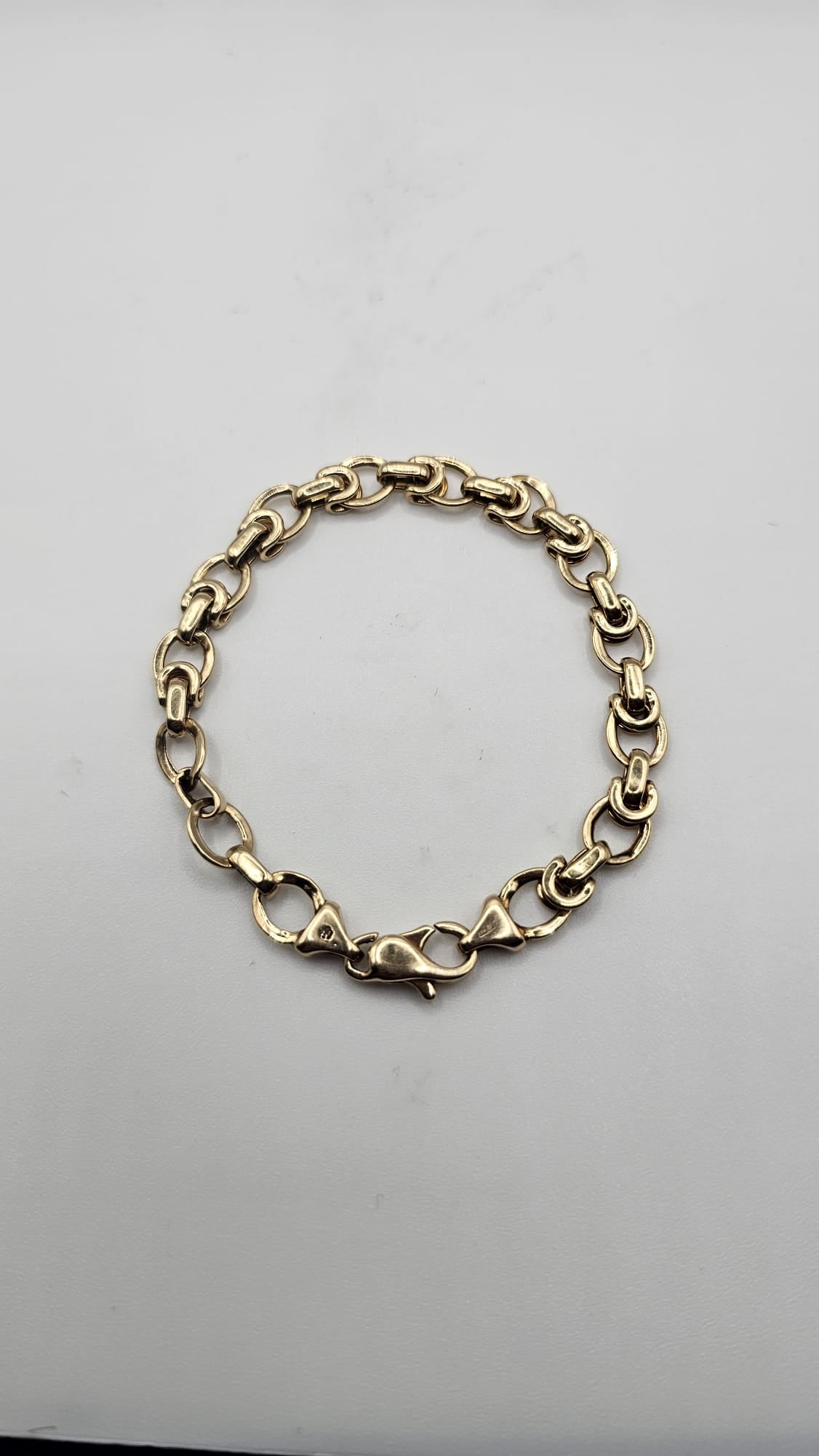 Double Link Bracelet 9ct Yellow Gold Bracelet