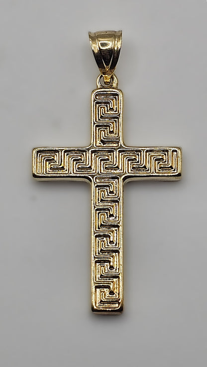 Cross Meander Design Pendant