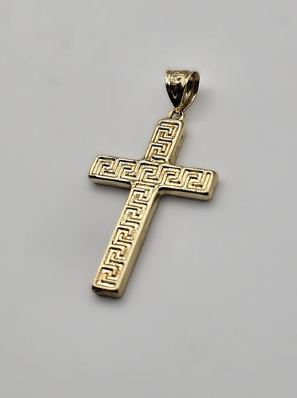 Cross Meander Design Pendant