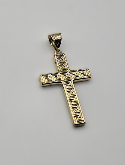 Cross Meander Design Pendant