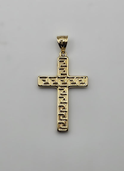 Cross Meander Design Pendant