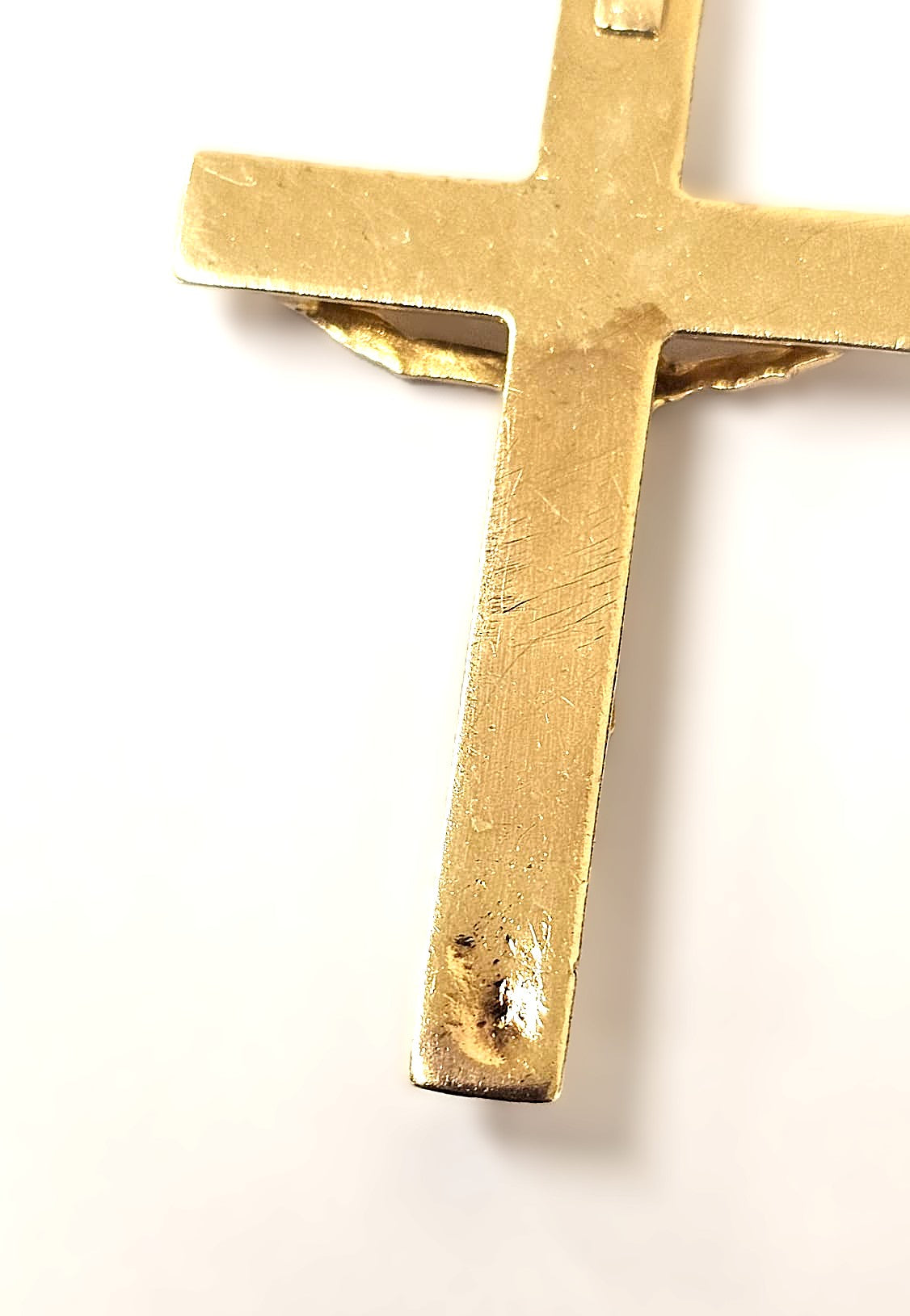 Crucifix Pendant With Figaro Chain
