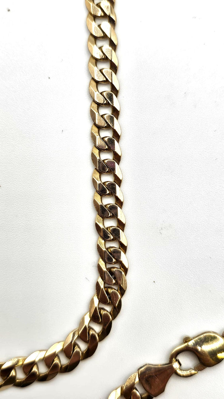 Heavy Curb Chain - 9ct Gold - 20"