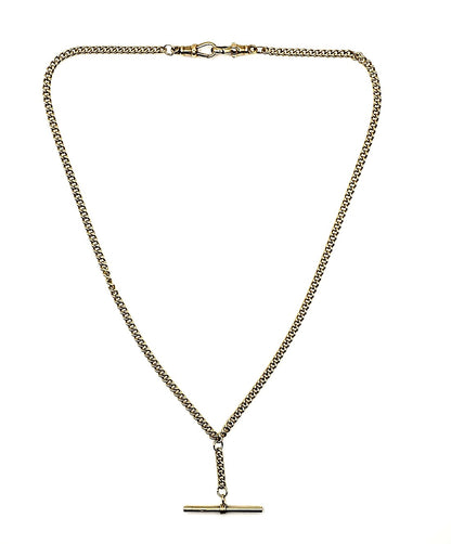 T-Bar Curb Link Necklace