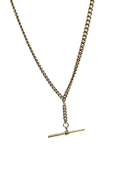 T-Bar Curb Link Necklace