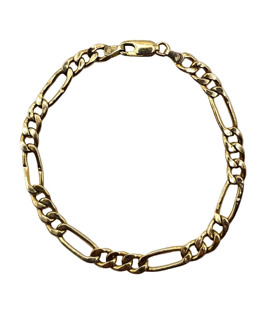 Figaro Bracelet 9ct Gold