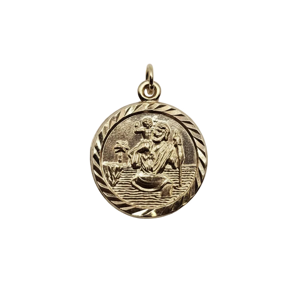 St Christophers Pendant- 9ct Gold