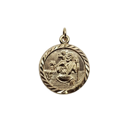 St Christophers Pendant- 9ct Gold