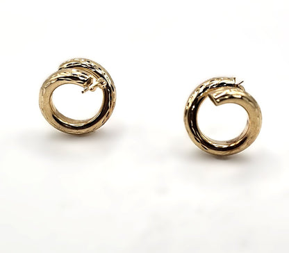 Spiral Twist Earrings - 9ct Gold