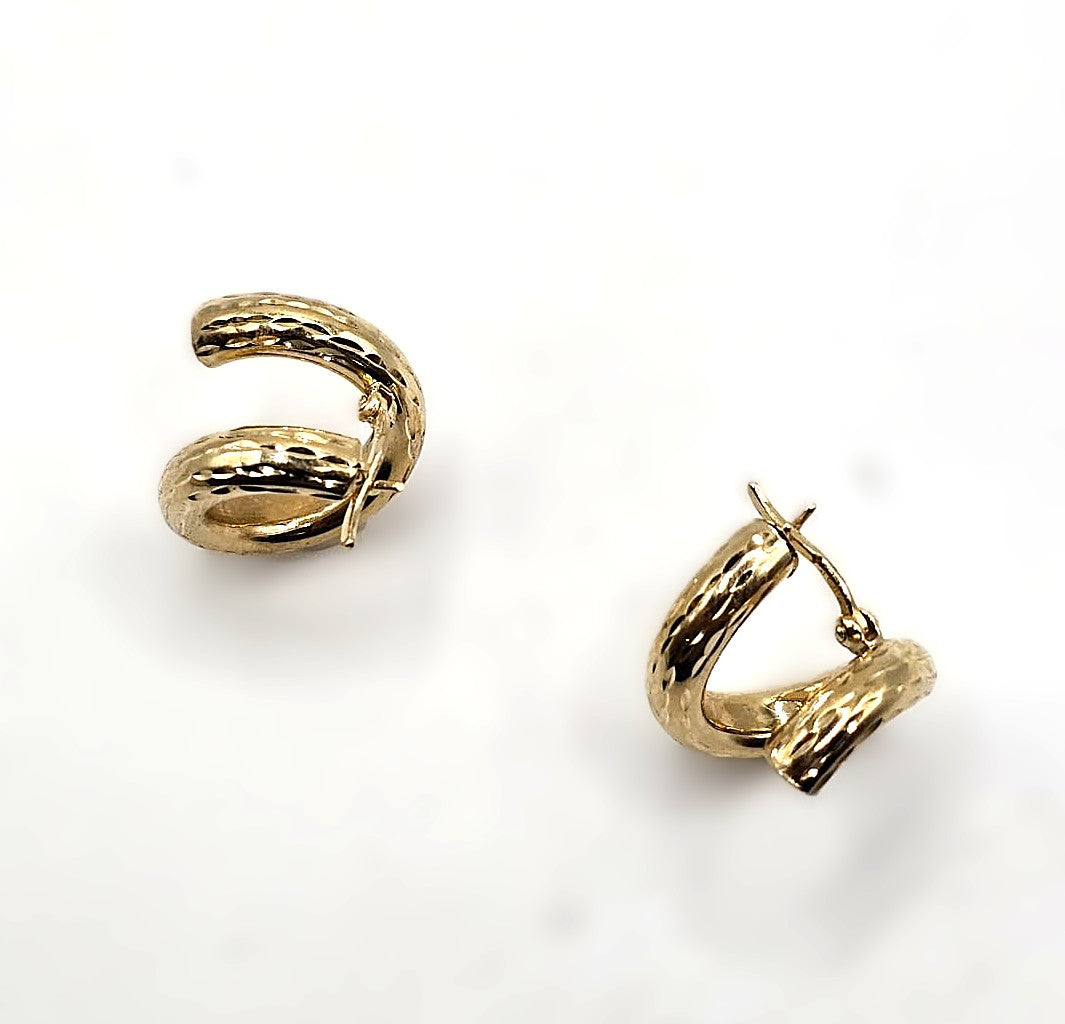 Spiral Twist Earrings - 9ct Gold
