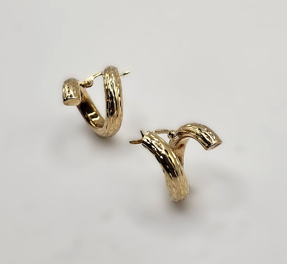 Spiral Twist Earrings - 9ct Gold