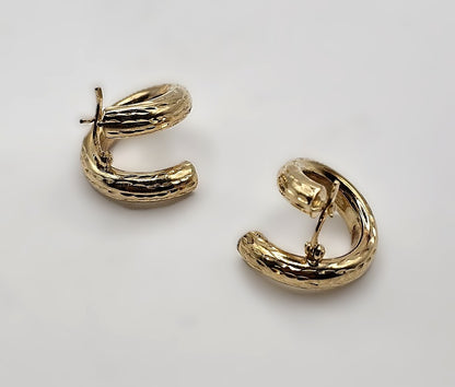 Spiral Twist Earrings - 9ct Gold