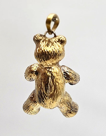 Teddy Bear Pendant 9ct Gold
