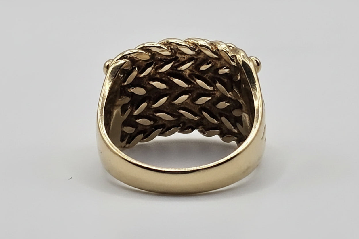 Keeper Ring - 9ct Gold - Size P 1/2