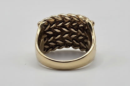 Keeper Ring - 9ct Gold - Size P 1/2