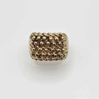Keeper Ring - 9ct Gold - Size P 1/2