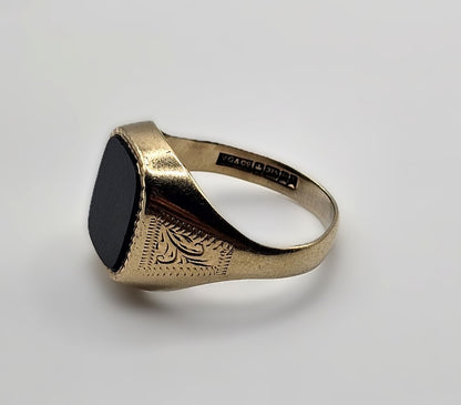 Signet Ring - 9ct Gold - Size S