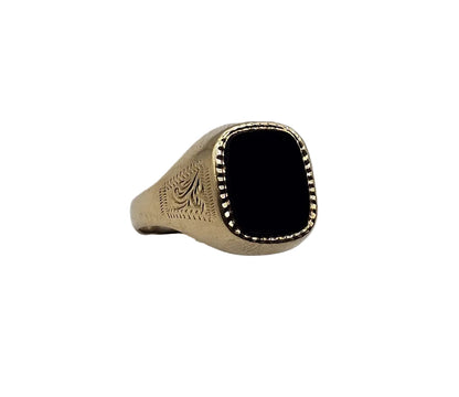 Signet Ring - 9ct Gold - Size S