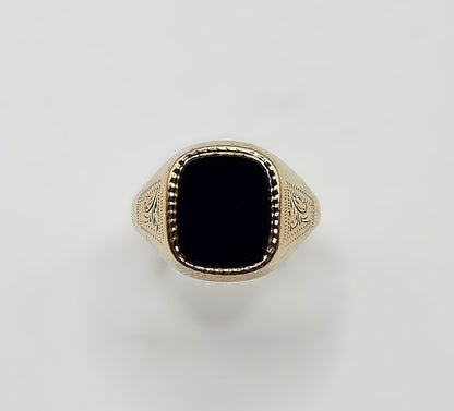 Signet Ring - 9ct Gold - Size S