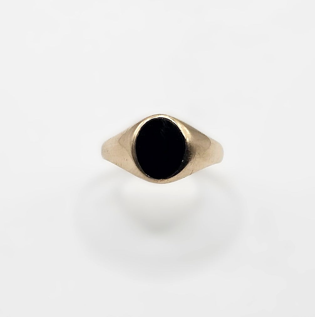 Signet Ring - 9ct Gold -  W 1/2