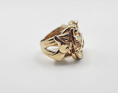 Greyhound Ring - 9ct Gold - Size W1/2