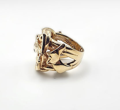 Greyhound Ring - 9ct Gold - Size W1/2