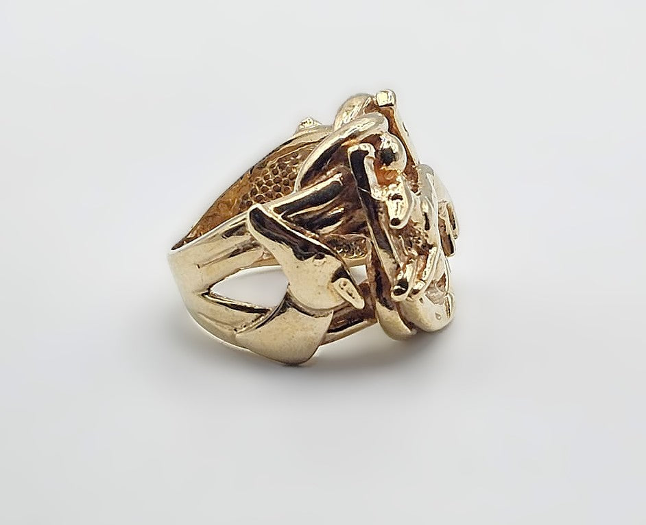 Greyhound Ring - 9ct Gold - Size W1/2