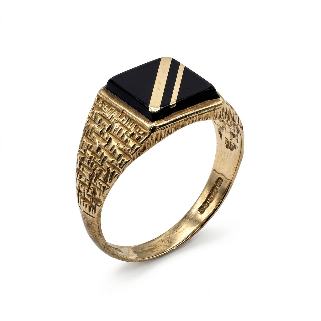 Signet - 9ct Gold Ring - Size W