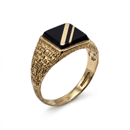 Signet - 9ct Gold Ring - Size W