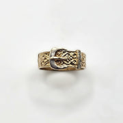 Buckle Ring - 9ct Gold - Size U